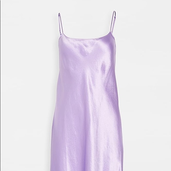 Vince Satin Lilac Midi Slip Dress NWT - Picture 5 of 9